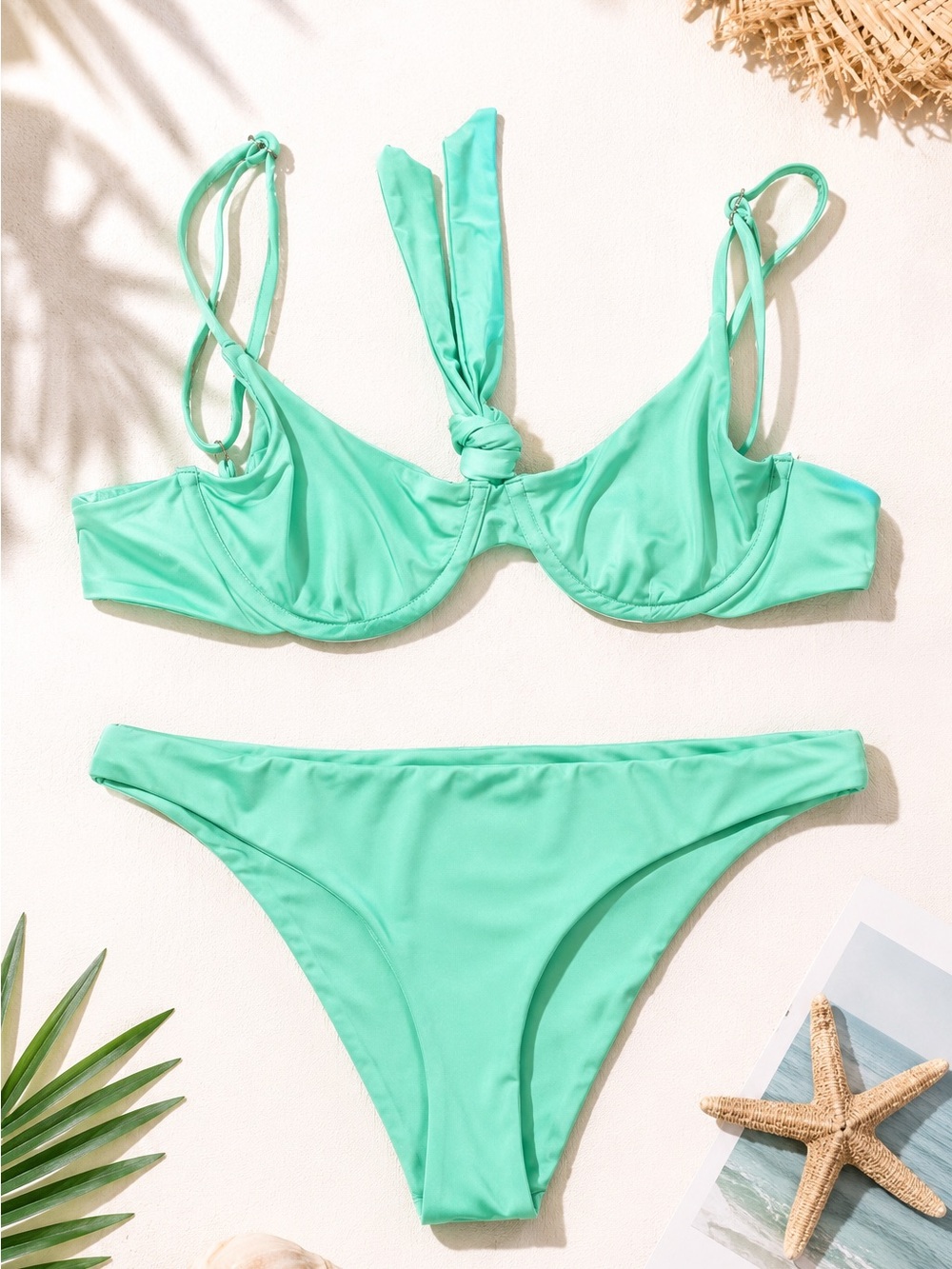 New! Kasakai Swim Mint Green Underwire Bikini 2pc Set ☀️🏝️ XS